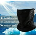 thumbnail image 5 of Summer Cooling Neck Gaiter Face Mask with Ear Loops Breathable Bandana Neck Cover for Men Women Reusable Washable Scarf, 5 of 8
