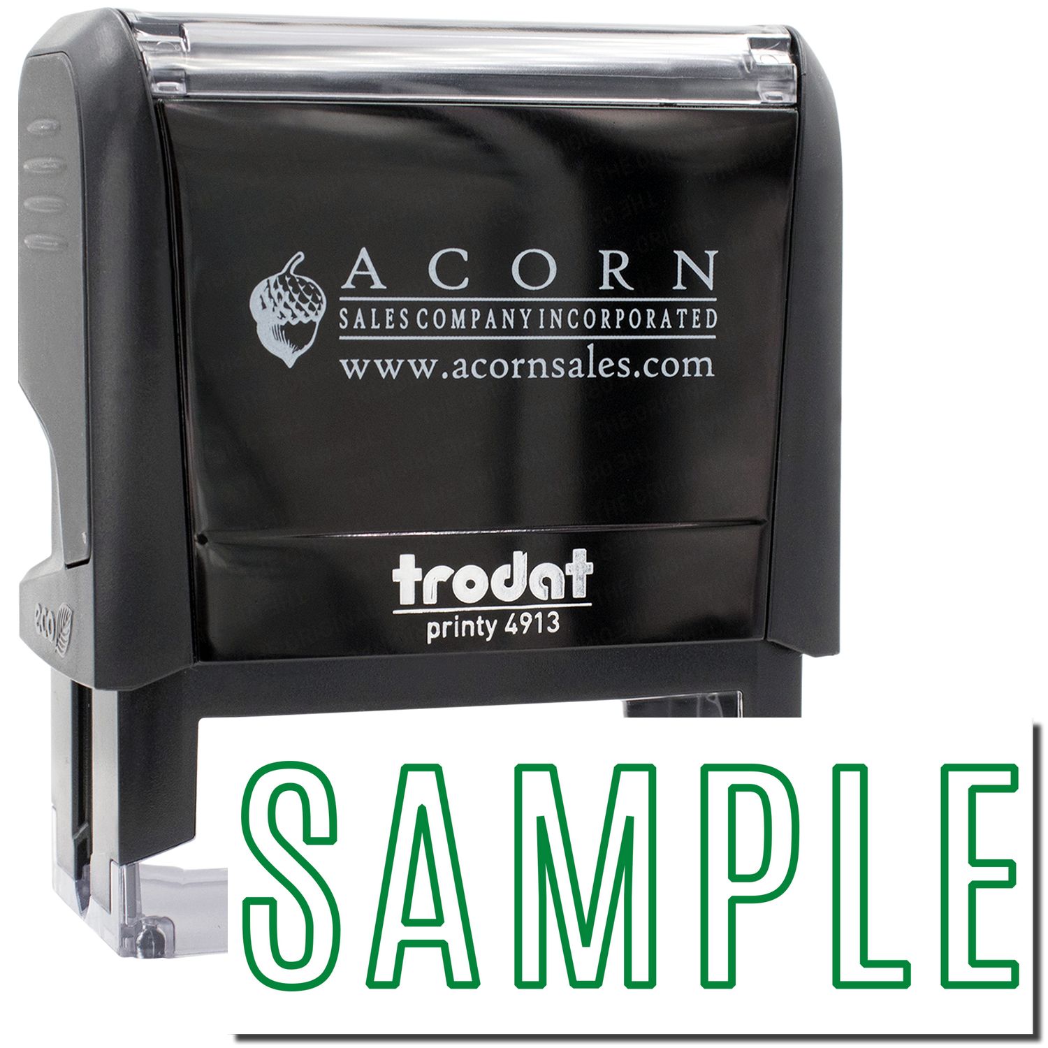 Sample Stample Large Self-Inking Outline Sample Stamp, Trodat Printy 4913, Press and ...