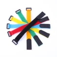 thumbnail image 3 of 10Pcs 20mm Width Nylon Reverse Buckle Strap Cable Ties Reusable Self Adhesive Hook Loop Fastener Tape Strap 20/30/40cm Rose 20x200mm 10Pcs, 3 of 6