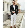 thumbnail image 4 of COOFANDY Mens Casual Blazer Suit Jackets Slim Fit One Button Sport Coats Lightweight Business Sports Jackets, 4 of 5