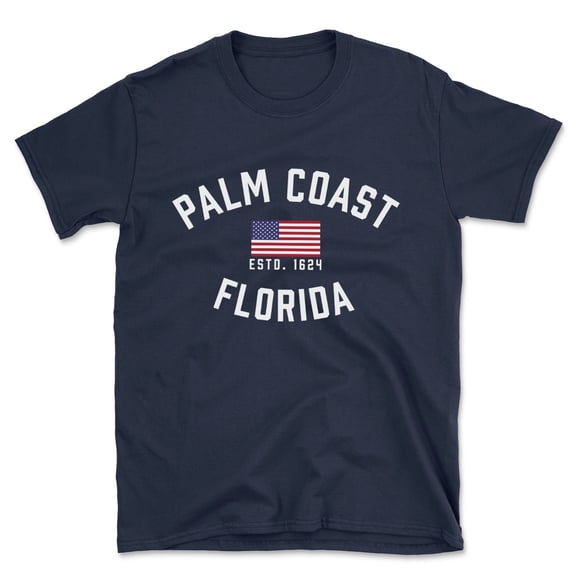 Palm Coast Florida Patriot Men's Cotton T-Shirt