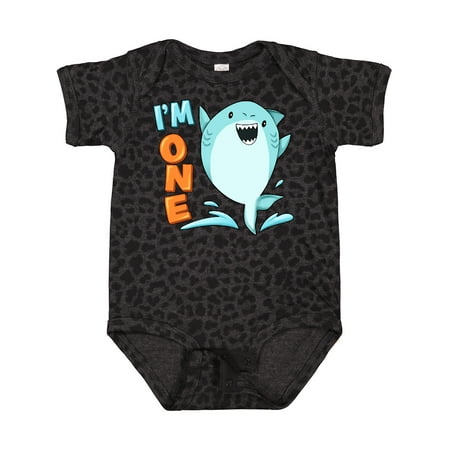 

Inktastic I m One- Shark First Birthday Boys or Girls Baby Bodysuit