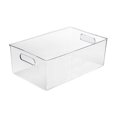 thumbnail image 1 of GUOOL Bac Organisateur de Rangement Transparent Panier de Rangement Clair pour Armoire de Maison L, 1 of 9