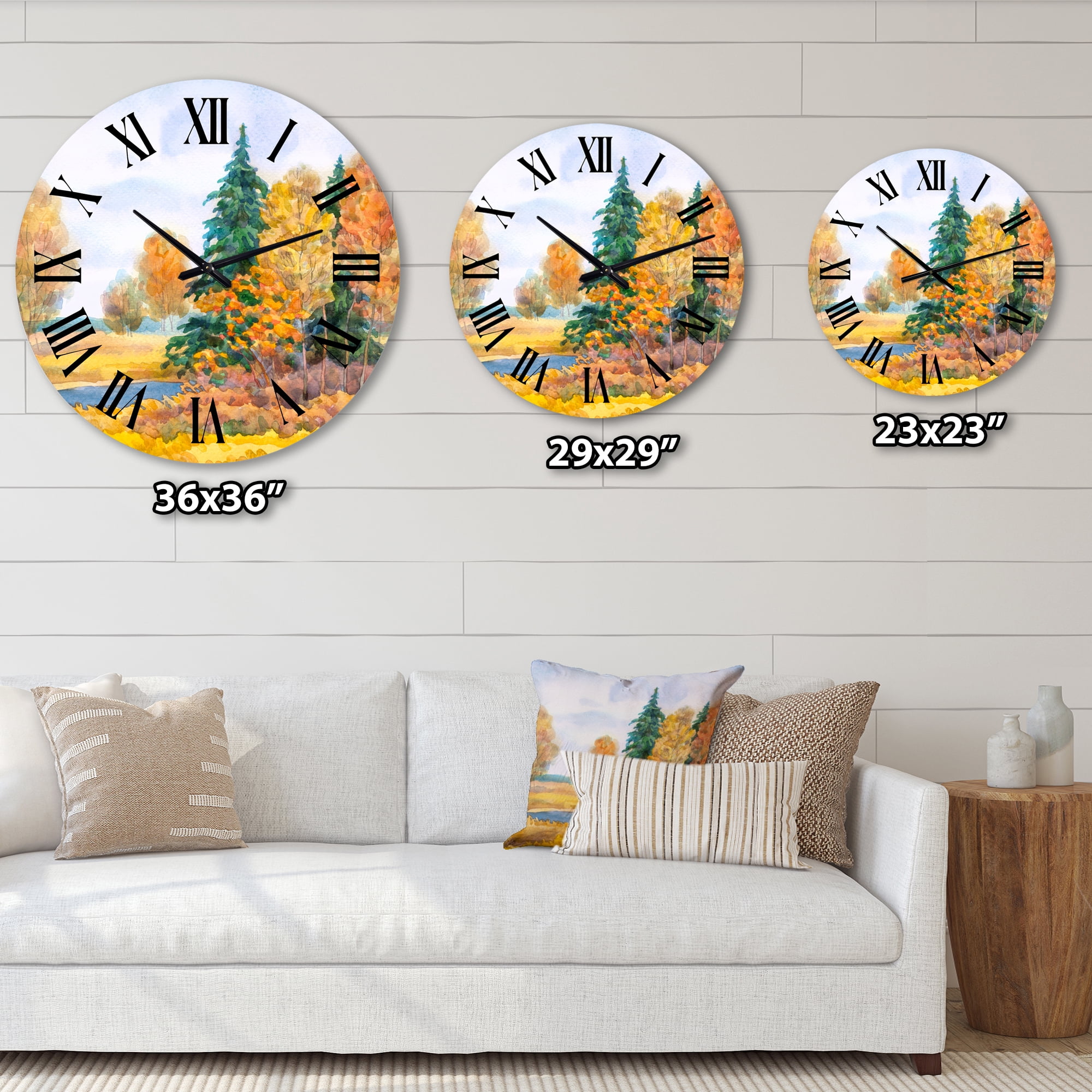 Designart 1 in Quartz Wall Clock