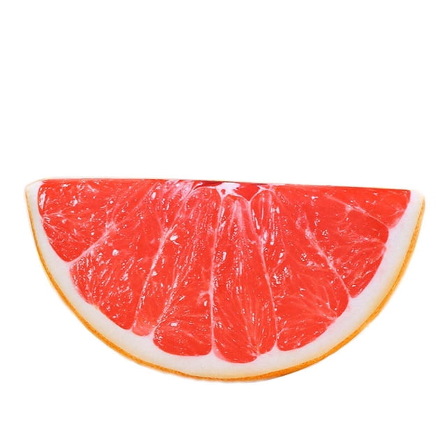 Almohada suave de fruta 3D, cojín de felpa, almohada de sandía naranja, decoración de cojín Wmkox8yii HFSH3546