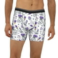 thumbnail image 2 of Men'S Boxer Briefs, Lavender Bicycle Soft And Breathable Mens Underwear Boxer Briefs With Widen Waist, 2 of 2
