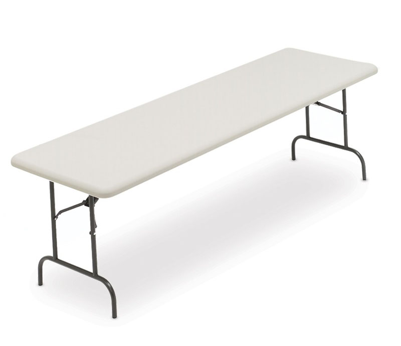 IndestrucTable TOO 500 Series MADE IN USA Platinum Iceberg 30 x 96 Folding Table