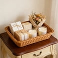 thumbnail image 6 of Rectangular Rattan Serving Trays, 8" * 12" Decorative Storage Trays for Home Organization, Entertaining, and Tabletop Display, 6 of 6