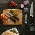 thumbnail image 3 of Sabatier Self-Sharpening 12-Piece Forged Triple Rivet Knife Block Set with Edgekeeper Technology Black, 3 of 11