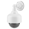 thumbnail image 3 of Cámara de seguridad ficticia cámara de seguridad falsa intermitente con forma de domo con rotación de 360 + LED intermitente fuente de alimentación solar/batería, 3 of 8