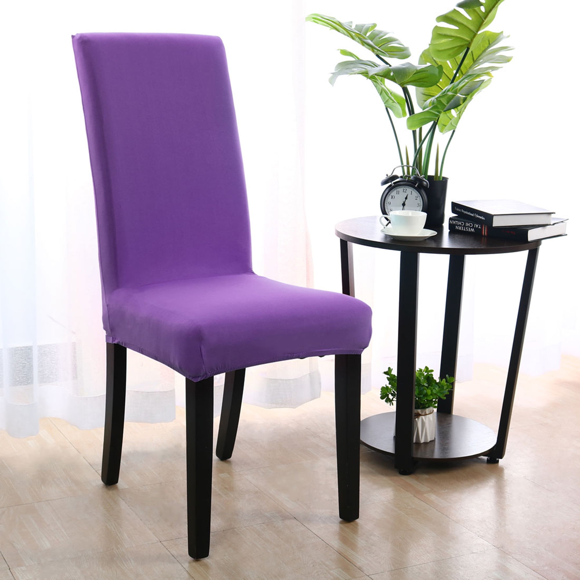 4pcs Dining Chair Cover Pattern Stretch Bar Stool Slipcover Kitchen