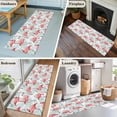 thumbnail image 5 of Runner Rug 2'x6', Pink Flamingo Washable Non-Slip Hallway Runner Rugs, Blue Summer Tropical Plants Leaves Bedside Rugs Floor Mats Carpet Runners for Kitchen Bathroom Laundry Room, 5 of 8