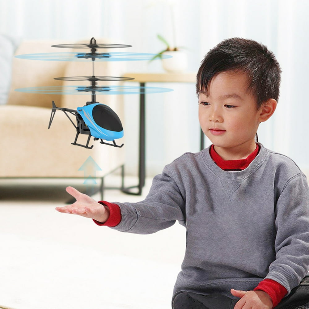 Flying Toy Helicopter USB Rechargeable Hand Induction Control Hover