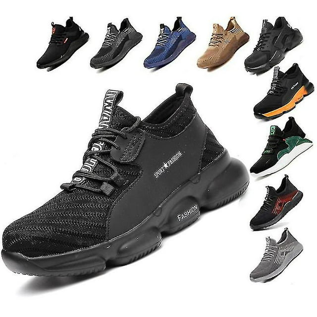 Chaussures à Embout d'Acier pour Hommes, Légères, Anti-Perforation, Espadrilles de Sécurité