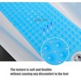 thumbnail image 6 of Zynviq Bathroom Rugs 15" X 27.6" Solid Color Bath Rugs Pvc Blue Washable Rectangular Absorbent Small Rug for Sink, 6 of 8