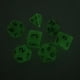 thumbnail image 2 of 10x 7 Piezas Dados de Múltiples Caras Que Brillan en La Oscuridad para Accesorios de Barra de, 2 of 7