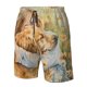 thumbnail image 4 of Balery Girl Hugging Dog Flowers Traje de Baño Estilo Hawaiano para Hombre, Shorts de Secado Rápido con Bolsillos-Large, 4 of 6