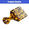 thumbnail image 5 of Vocoste Wide Tooth Comb Hair Styling Tool for Men Women Plastic Brown 4.8 Inch, 5 of 7
