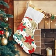 thumbnail image 5 of GZHJMY Christmas Stocking, Personalized Christmas Snowflake Large Candy Stocking Hanging Gift, Xmas Stockings Decoration 1 PCS for Family Holiday Party Ornaments Decor Fireplace, 5 of 7