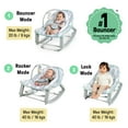 thumbnail image 4 of Ingenuity Keep Cozy 3-in-1 Vibrating Infant & Toddler Baby Bouncer and Rocker Chair, Gray, 4 of 19