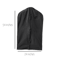 thumbnail image 3 of 54'' Waterproof Black Vinyl Garment Bag, 1 Count - Basic LTD, 3 of 3
