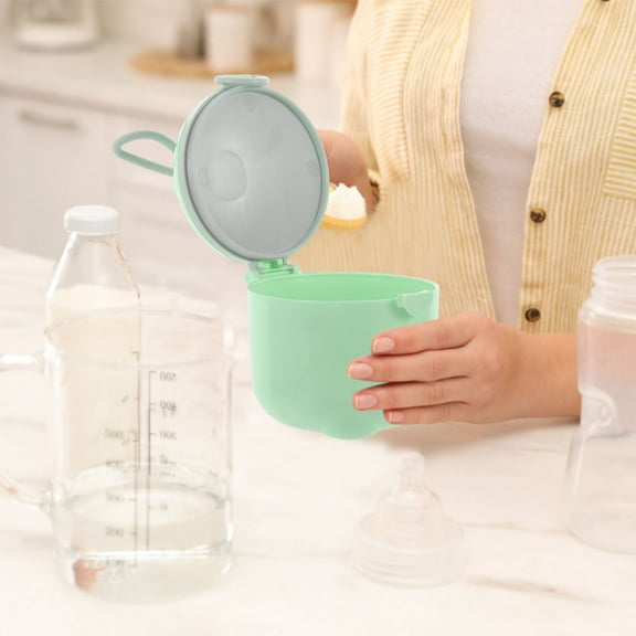 WRITWAA Sealed Infant Food Container Light Green Plastic For Outdoor Use 1Pack