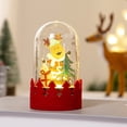 thumbnail image 3 of Decoración navideña Adornos de madera luminosos LED Regalos de Navidad Adornos de alces de Papá Noel, 3 of 5