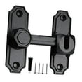 thumbnail image 1 of simhoa Barn Door Lock Portable Stylish Flip Latch for Sliding Doors Bathroom Closet Black, 1 of 8