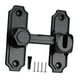 thumbnail image 1 of Cerradura para puerta de granero, pestillo de puerta, herrajes de aleación de zinc, pestillo abatible para gabinetes Negro, 1 of 9