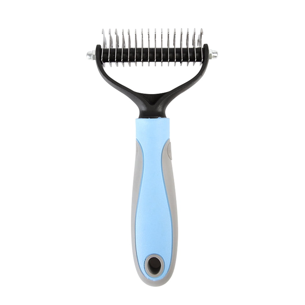 Doublesided Pet Grooming Brush Pet Dematting Comb Undercoat Rake