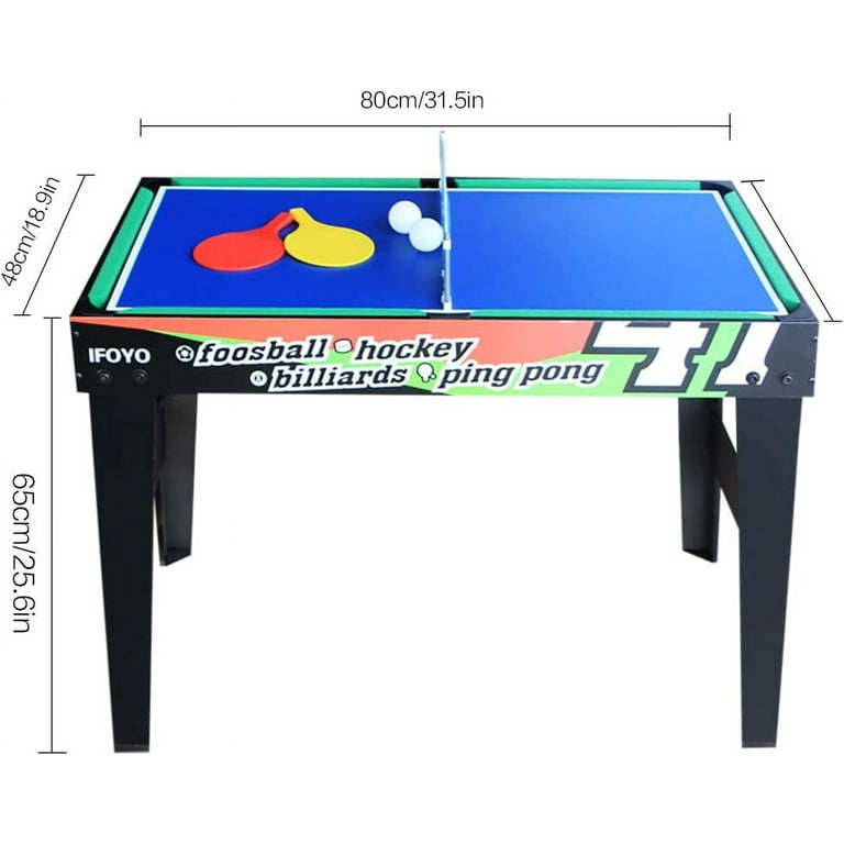 Sunnydaze 2-Player 5-in-1 Multi-Game Table - 45