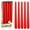 Red, variant on Bolsius Red Taper Candles, 10 Inch Candle Sticks, European Long Dripless Unscented Candles 8 Hrs, 10-Pack