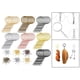 thumbnail image 1 of Llavero con cadena perfecl 250 piezas llaves con conector de cadena para manualidades DIY Multicolor, 1 of 8