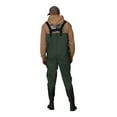 thumbnail image 3 of Frogg Toggs Men’s Cascades 2-Ply Bootfoot Chest Waders, Waterproof Waders for Fishing with Cleated Outsole, Green, Size 07, 3 of 7
