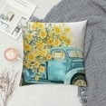 thumbnail image 2 of Chilfamy  Summer Pillow Covers nSunflower vases Truck Decor Throw Pillows Covers Outdoor Spring Summer Yellow Pillow Covers Decor Couch Living Room 22x22in, 2 of 5