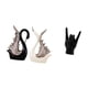 thumbnail image 5 of Escultura de cerámica con forma de cisne y gesto de mano de roca, escultura creativa de para estantería, decoración de aniversario, apartamento y, 5 of 8