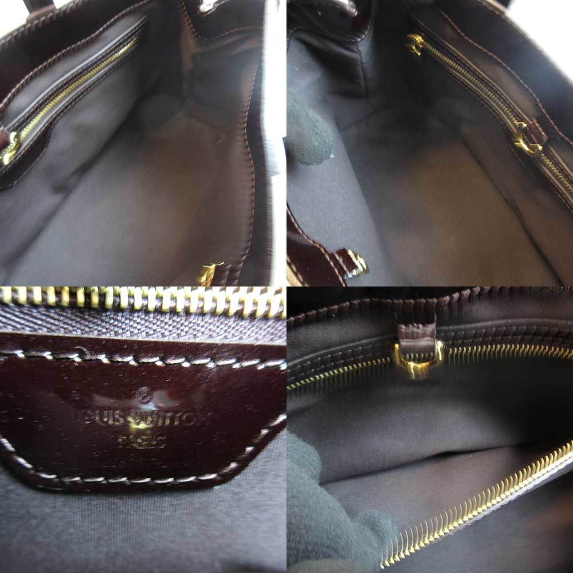 Louis Vuitton Wilshire Purple Patent Leather Handbag (Pre-Owned)