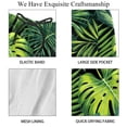 thumbnail image 4 of luoweisi Men's Beach Shorts Quick Dry Swim Trunks with Mesh Lining Tropical Leaves M, 4 of 5
