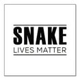 thumbnail image 1 of DistinctInk Custom Bumper Sticker - 3" x 3" Decorative Decal - White Background - SNAKE Lives Matter, 1 of 2