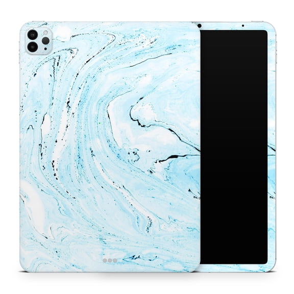 DesignSkinz Ocean Blue Textured Marble Full-Body Skin Decal Wrap Cover for iPad (A1219/A1337)