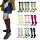 thumbnail image 5 of Jumpingount Calcetines de compresión 20-30 mmHg hasta la rodilla medias deportivas L/XL Amarillo Negro, 5 of 6