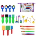 thumbnail image 2 of Toys & Games 26 Pcs Creative Set Kids Early Learning Sponge Painting Diy Graffit Brushes Set Yry, 2 of 6