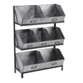 thumbnail image 1 of Tripar International 19671 Industrial Metal 7-Bin Display Organizer, Grey, 1 of 1