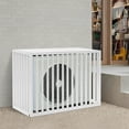 thumbnail image 3 of ToppiJoy Air Conditioner Fence for Outdoor Units, 100*50*70cm Aluminum Alloy Pool Equipment Enclosure Panels, Privacy Fence Cover with Top Panel, Trash Can Privacy Fence(White), 3 of 29