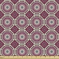thumbnail image 1 of Abstract Fabric by the Yard Upholstery, Repeated Intricate Geometric Shapes and Tribal Inspired Triangular Motifs, Decorative Fabric for DIY and Home Accents, Dried Rose Pale Tan by Ambesonne, 1 of 5