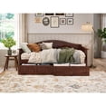 thumbnail image 4 of AFI Nantucket Twin Wood Daybed with Set of 2 Drawers in Walnut, 4 of 5