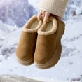thumbnail image 6 of Slippers for Women,Cozy Thick Soled ’s Slippers For Warm Indoor Outdoor Wear Lined Casual On For Relaxed Home Lounging And Louder Comfort,Womens Slippers,Khaki,7.5, 6 of 9