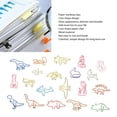 thumbnail image 3 of Paper Clips, 20 Cute Shapes Multipurpose Bookmark Paper Clips Stable Clamping Lightweight 100pcs  for Invitation Card, 3 of 8