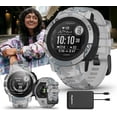 thumbnail image 3 of Garmin Instinct 2S Camo (Mist) Rugged GPS Smartwatch Gift Box Bundle, Includes PlayBetter HD Screen Protectors, Wall Adapter, & Protective Hard Case, 3 of 6