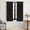 Black-52"W x 63"L (Pack of 2), variant on Champagne Polyester Curta90 Inch Long For Living Room Set Of 2 Panels Blackout Rod Pocket Tab Window Darkening Heavy Decorative Drapes Bedroom
